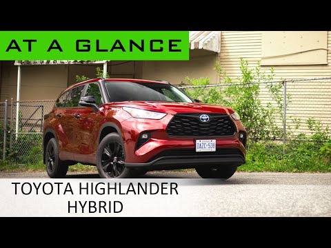 at a glance 2024 toyota highlander hybrid nightshade review