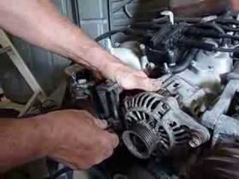 how to change a subaru alternator, REMOVE BATTERY CABLE FIRST
