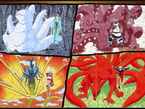 1st nine tailed form Naruto
