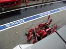 Ferrari pit work Japan GP