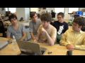 Not an 8-bit version of the game Rock Band, but an actual rock band that plays music with a hacked Nintendo. See our videos a month earlier at www.collegehumor.com and follow us on http