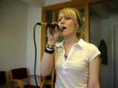 One daughter singing in school at a rehersal for a consert, Stockholms Estetiska Gymnasium