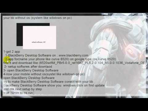 How fix Reload sofware 507 & load us on Black berry curve 8520 or other