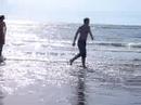 Watch my mates as they surf the shallows of Ynyslas, or try to, in the Summer of 2005