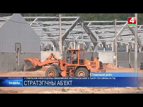 В Гомельском районе строят один из крупнейших свинокомплексов Беларуси