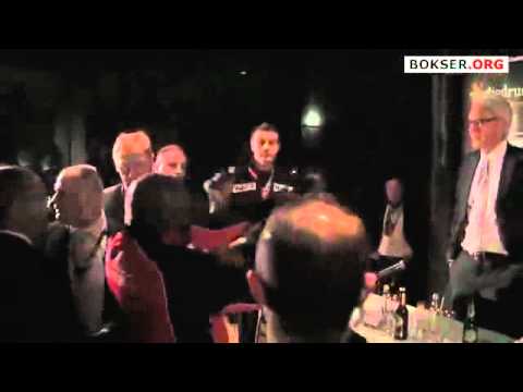 Dereck Chisora brawls with David Haye at Klitschko vs Chisora post-fight press conference Video