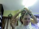 Yannic beim Haare f�rben