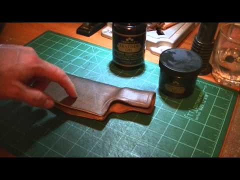 how to dye and finish leather