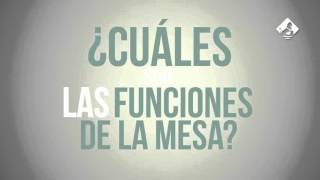 ¿Cuáles son las funciones de la Mesa del Congreso?