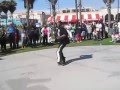 ice in venice beach roller skate dancing
