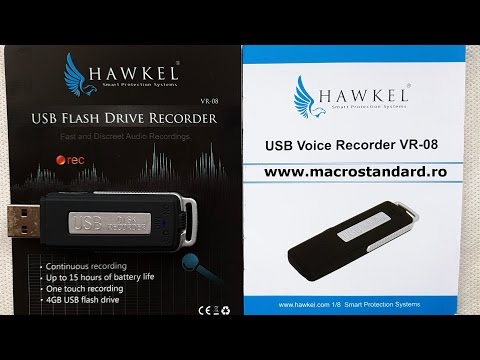 Click aici pentru vizualizare Prezentare Reportofon disimulat in Stick de Memorie USB Hawkel VR-08 Prezentare Reportofon disimulat in Stick de Memorie USB Hawkel VR-08
