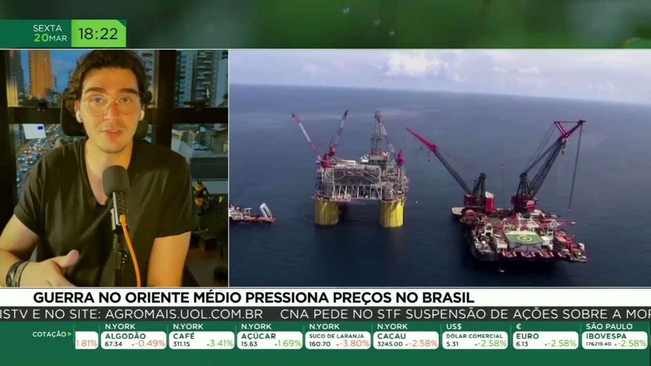 Guerra no oriente médio pressiona preços no Brasil