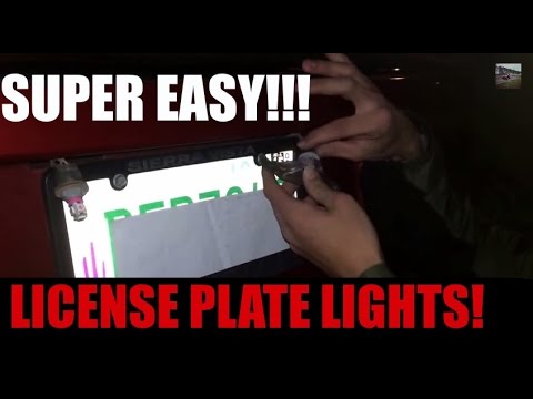 HOW TO CHANGE REAR LICENSE PLATE LIGHTS ON CHRYSLER 300