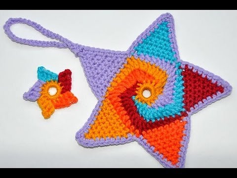 granny spirale - http://www.knitaholics.com/ * I really fell in love with colorful crochet stars recently. So I took our granny square