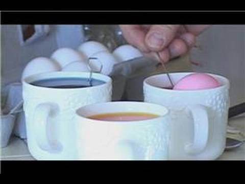 how to dye easter eggs with food coloring