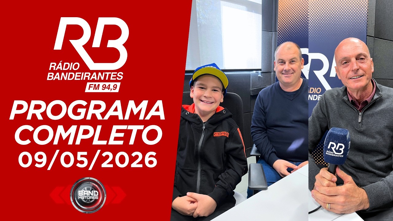 Band Motores na Rádio Bandeirantes | 09/05/2026