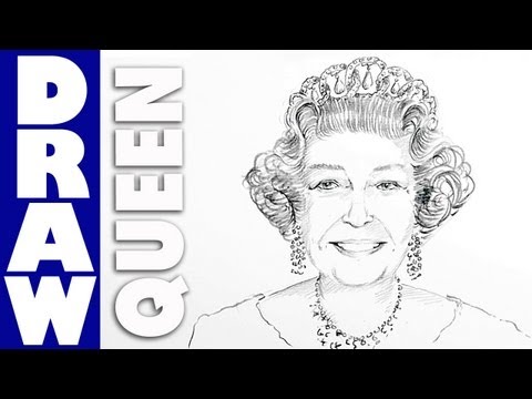 how to draw queen elizabeth i