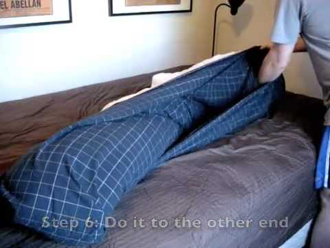 how to change quilt cover