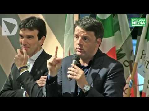 MATTEO RENZI VERSO GAZEBARIE PD 30 APRILE - intervento live