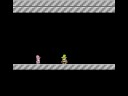 finally, an actual boss battle. druidle has a set attack pattern where he counts to three then shoots a line of flame out of his staff. this flame snakes through the same certain path towards the right between the stone blocks and jars each time. you can't move while the flame is in motion. of course i forget the pattern on my first attempt. thankfully, this stage is unlimited in its retries like any other. once you get the rhythm of his attacks down and learn the proper hiding places, this is actually pretty easy. and you can let druidle do some of the work for you. you can actually stack four blocks and hit him four times in a row, also. am i the only one that considers it poetic justice that i used druidle's own flames to cut ice into blocks to defeat him? and the end of his dying speech is so much reminiscent of zeromus from final fantasy iv and other 