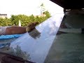 Smashing a patio door-glass in the dumpster