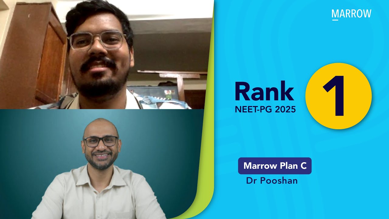 Rank 1 in NEET PG 2025, Dr Pooshan (Plan C) - "Reviewing GTs helped me break the GT score plateau”