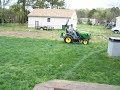 this john deere 2320 cuts grass great with a 54d deck with mulching kit what an awesome job !