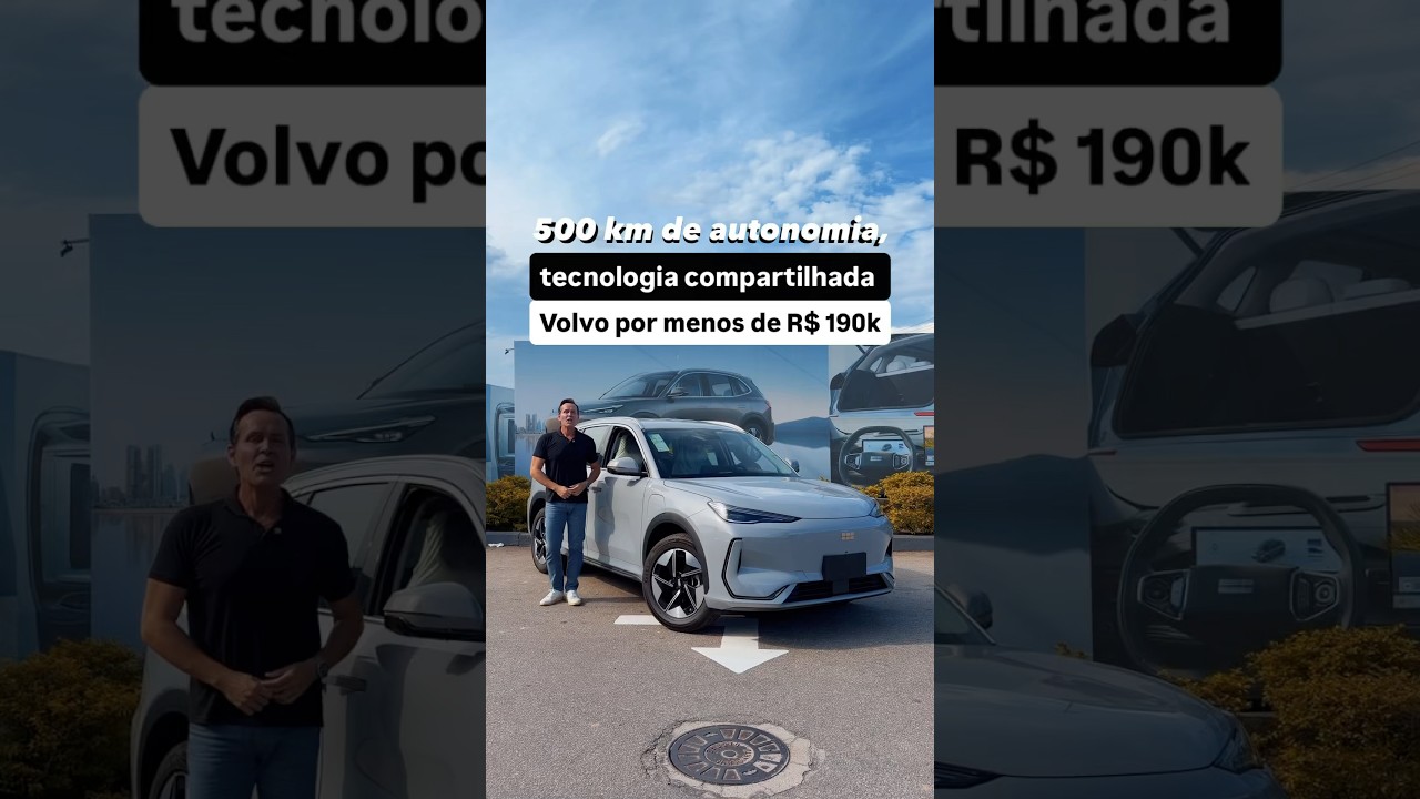 500km de autonomia, tecnologia compartilhada Volvo por menos de R$ 190k