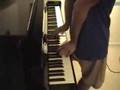 playing paino using hand at the back of ur body