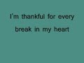 Lessons Learned - Carrie Underwood - Lyrics