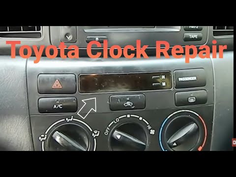 How to Remove and Repair Clock on Toyota Corolla 2003 to 2008 Part 1 (Removal)