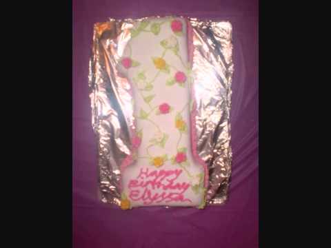 Number 1 cake – 1st Birthday cake decorating – ideas – with flower vine