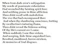 \"When from Dark Error\