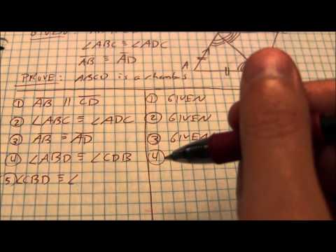 how to prove a rhombus