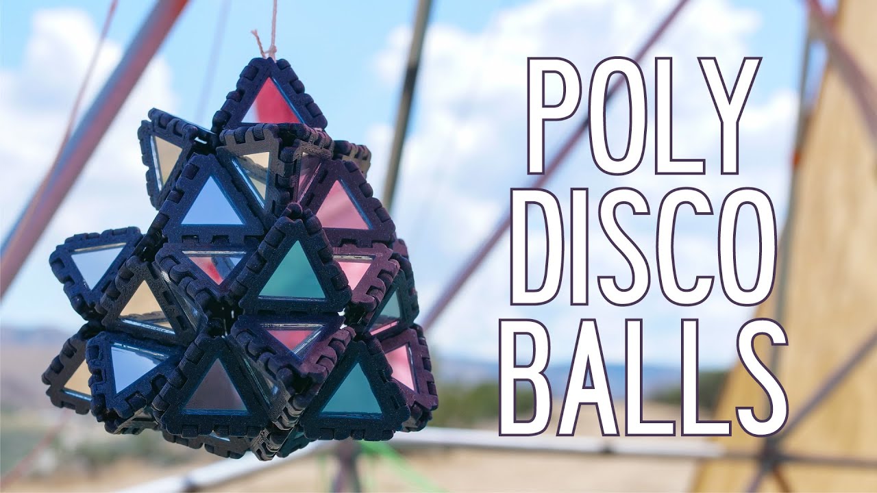 Making Polyhedron Disco Balls with Polypanels