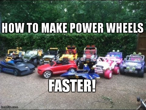 how to make a vehicle go faster