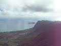 View from Koolau mountain hiking Oahu Hawaii