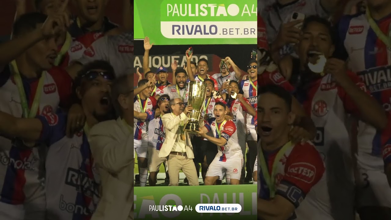 ERGUE A TAÇA E SOLTA O GRITO! 🏆 Penapolense é campeão! #PaulistãoA4Rivalo
