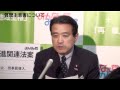 11月4日江田幹事長定例会見2