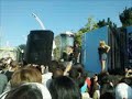 They put Kristen Johnson in a full view tank of water, shackled , handcuffed, and the lid was padlocked. All of this checked by a member of the audience.While i was there i played rockband for about an hour live on a mini stage. won a t shirt and...forgot the name of it lol