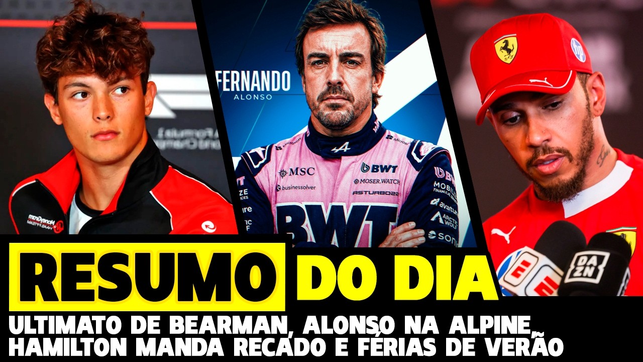 BEARMAN COBRA FERRARI POR VAGA, HAMILTON MANDA RECADO E ALONSO NEGOCIA COM ALPINE | FÓRMULA 1