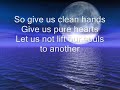 Give Us Clean Hands