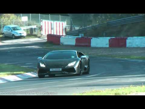 Lamborghini Cabrera spied burning rubber on Nurburgring