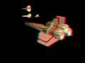Battlestar Galactica Viper - 3D Anaglyph