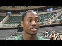 Michigan State star guard Kalin Lucas discusses the upcoming season with The Oakland Press' Dave Birkett at a Spartan media event on Oct. 8.
