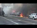 8 Cars On Fire Explosions Death