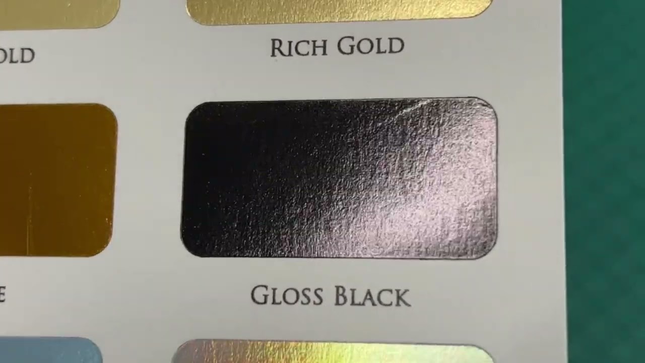 Gloss Black Foil
