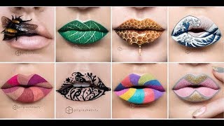 Lipstick Tutorial - Lip Art Compilation - Best Mak