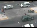 Biker hit by car! OUCH!!! LOOK AT THIS!!!