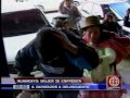 américa noticias: huancayo: mujer se enfrenta a zapatazos a delincuente
